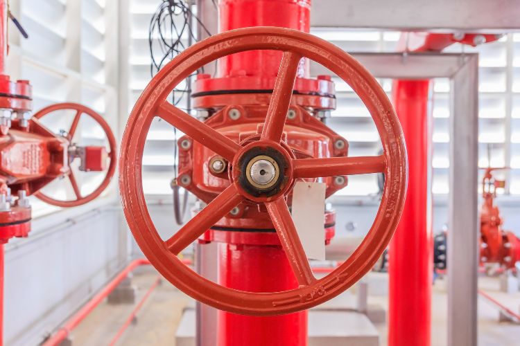 Fire pump up close