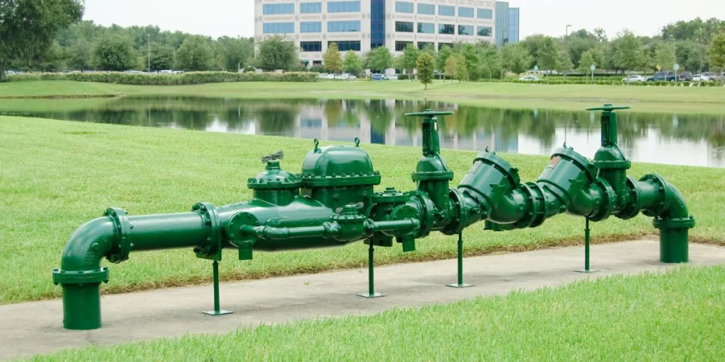 Picture of a backflow regulator